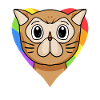 CHAT LGBT Chat Persan Arc-en-ciel