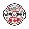 Vancouver Canada Bandiera Badge Travel Souvenir Stamp