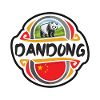 Dandong China Flag Badge Travel Souvenir Stamp