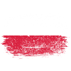 Polish Flag Brush Stroke