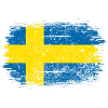Swedish Brush Flag