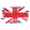 Brushstroke Union Jack Flag