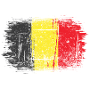 Brushstroke Belgian Flag
