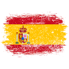 Spain Flag Brushstroke Emblem
