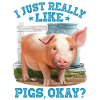 Pigs Drawing Piglet Farm
