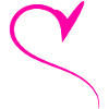 Half Pink Heart Simple