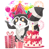 Birthday Animal Gift Raccoon
