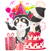 Birthday Party Gift Animal Raccoon