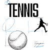 Modernes Tennis Design