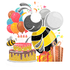 Birthday Animal Gift Bee