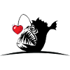 Frogfish with heart