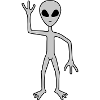 Science Fiction Alien beckons