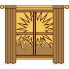 View Mountains Window Curtain
