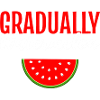 Gradually watermelon. Fruit merchant poison