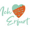Ich liebe Erfurt - Schriftzug