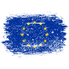 Brushstroke EU Circle Flag