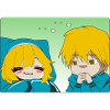 Boy watching his little girlfriend