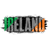 Drapeau de l’Irlande Mot-symbole rayé