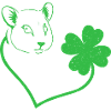 Hamster Cloverleaf Heart Cloverleaf