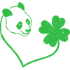 Panda Cloverleaf Heart Cloverleaf