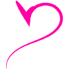 Half Pink Heart Simple