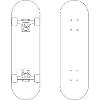 Skateboard black