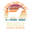 Travaillez dur - Retro Beagle