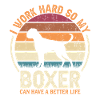 Arbeiten Sie Hart - Retro -Boxer