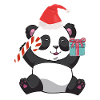 Panda de Noël