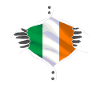 Drapeau irlandais fier irlandais