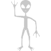 Alien Visitor Greeting Alien