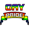 Rainbow GAY PRIDE proud logo