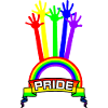 Pride hands rainbow
