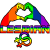 Rainbow lesbies proud logo 4
