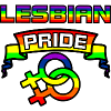 Rainbow lesbies proud logo 5