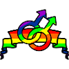 Rainbow gay pride logo 3