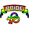 Rainbow lesbies proud logo 2