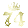 74 Number crown