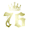 76 Number crown