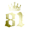 81 Number crown