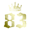 83 Number crown