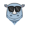 rhinocéros cool