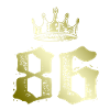 86 Number crown