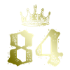 84 Number crown