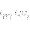 Happy Birthday