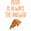 pizza always the answer logo