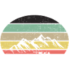 Berge Retrofarben