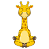Giraffe at Yoga Meditation