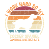 Arbeite Hart - Retro Cocker Spaniel
