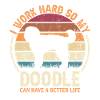 Travaillez dur - Retro Doodle